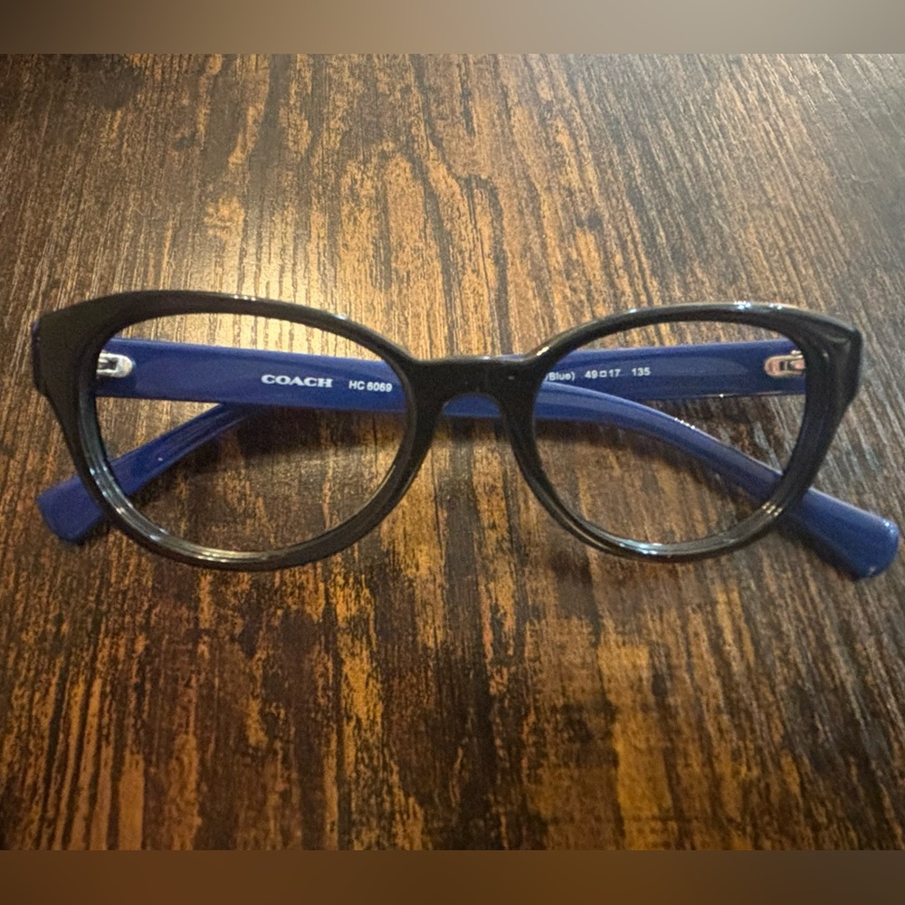 Coach eyeglass frames | blue and black | like new